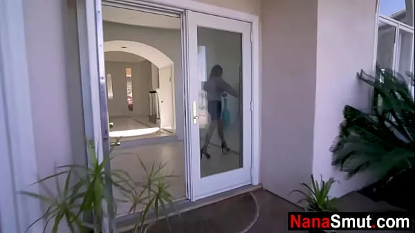 Horny step granny asks step grandson for sex